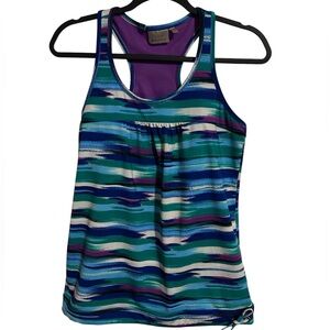 Athleta Blue Airbrush Tinker Tank Size M